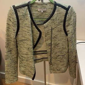 Sandro neon tweed jacket